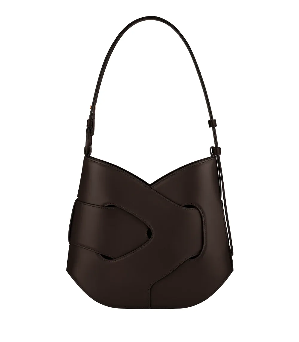 Polene Polène Nodde Hobo (Smooth Ebony)
