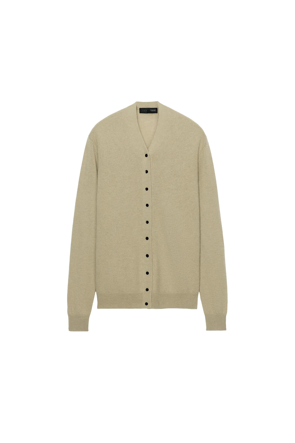 Zara 100% Extra-Soft Wool V-Neck Cardigan