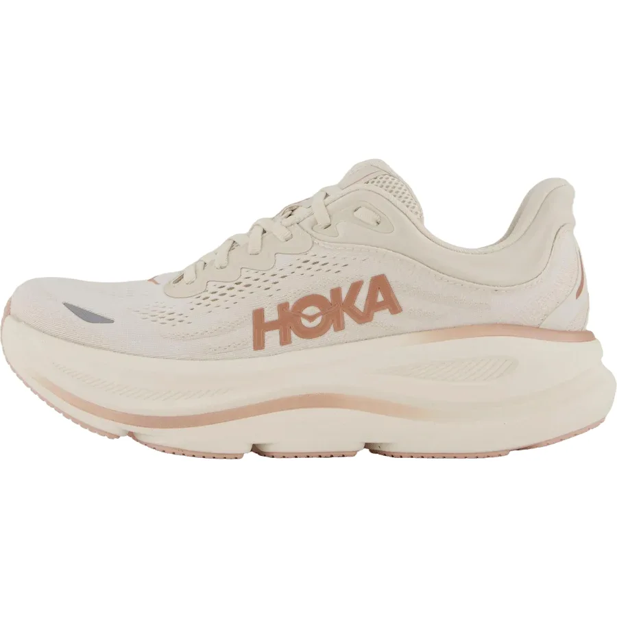 HOKA Bondi 9 Oat Milk / Rose Gold