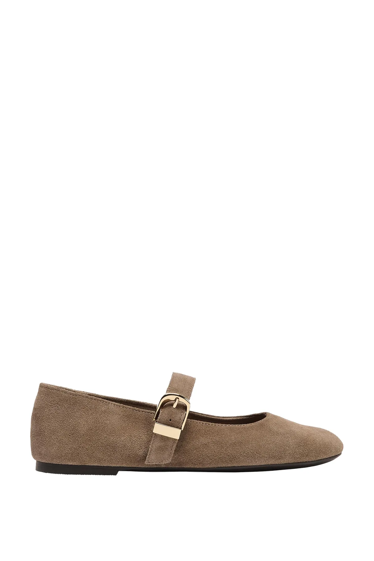Zara Split Suede Ballet Flats