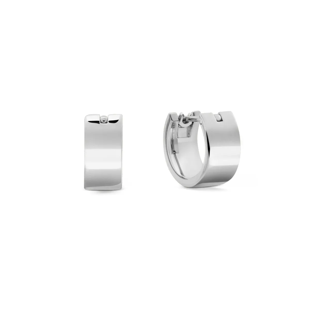 Daniel Wellington Line Earrings Polished Silver 5.5mm